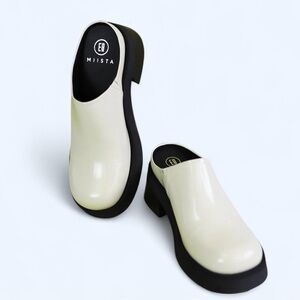 Miista Women's odile mules beige Cream Slip-On Shoes size EU38